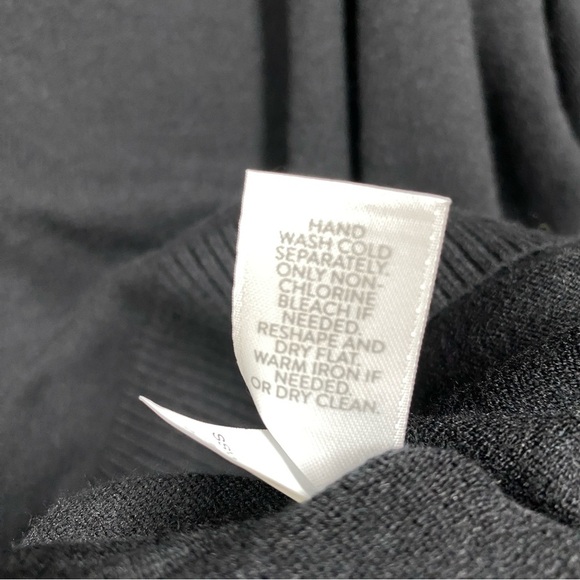 NEW J. Jill V-Neck Sweater Tunic Knit Size 3X Black - Picture 7 of 7